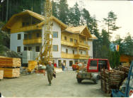 Vater Gerhard Lilg auf der Baustelle Frühling 1991